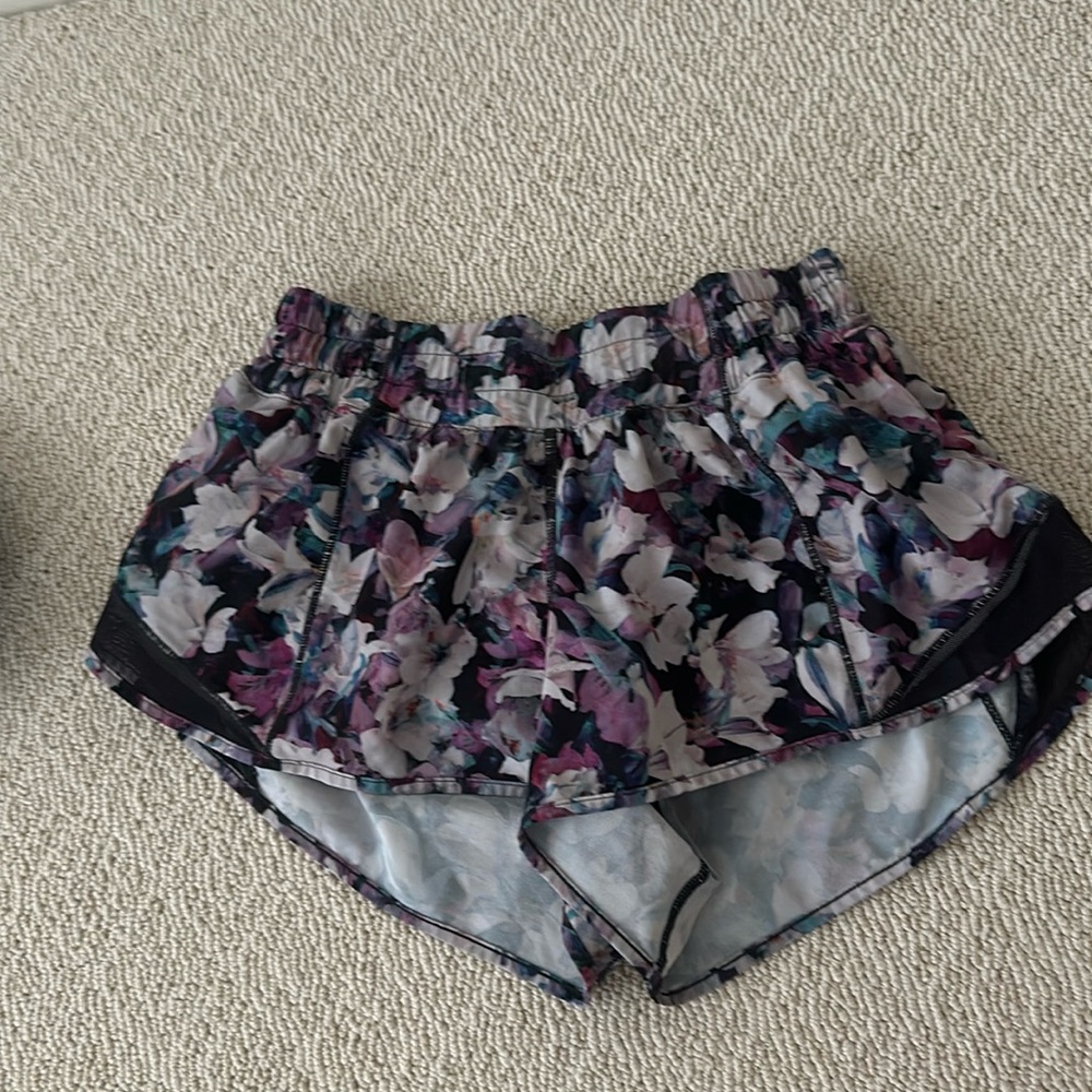 Floral Lululemon Shorts